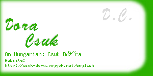 dora csuk business card